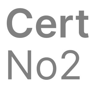 Cert no 2